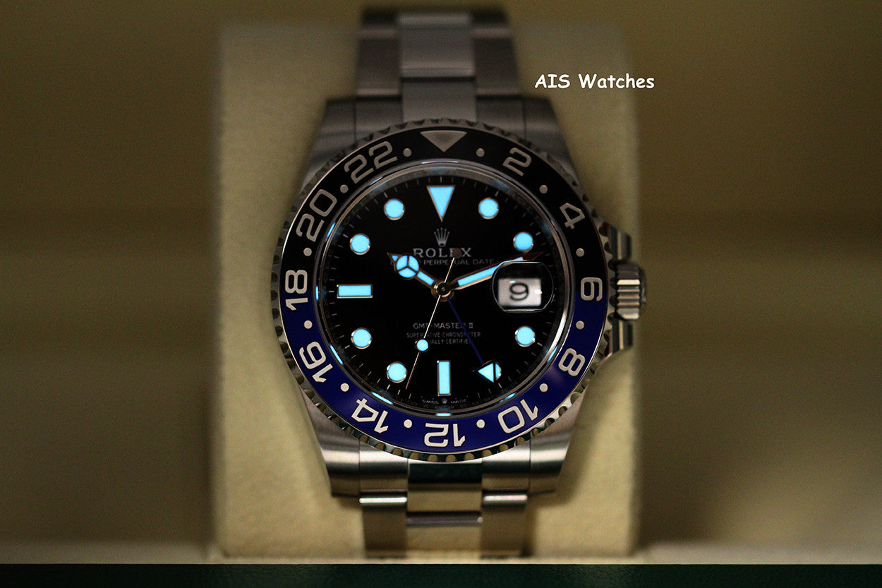 BNIB Rolex GMT Master II 126710BLNR Batman Oyster Bracelet Ceramic Bezel BP
