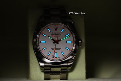 Rolex Milgauss 116400 White Dial Box & Papers