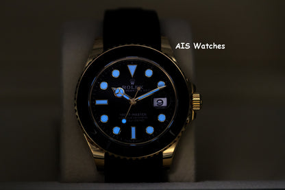 BNIB Rolex Yachtmaster 226658 18K Yellow Gold OysterFlex Strap 42MM Box & Papers