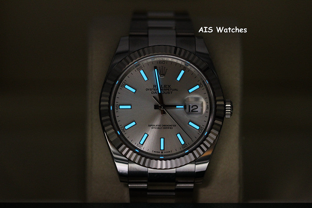 BNIB Rolex Datejust 41MM 126334 Silver Stick Dial Oyster Box & Papers