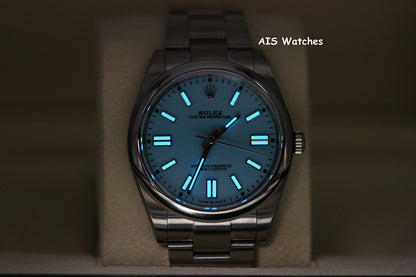 BNIB Rolex 124300 Oyster Perpetual 41 MM Tiffany Turquoise Dial Box & Papers