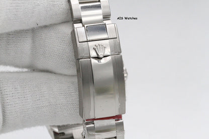 BNIB Rolex 116576TBR Platinum Daytona Cosmograph Ice Blue Arabic Dial Baguette Diamond Bezel B&P