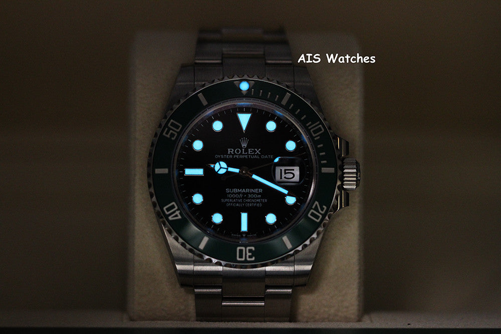 BNIB Rolex Submariner Date Ceramic Green Bezel 126610LV 41MM Box & Paper
