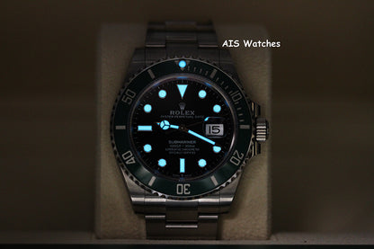 BNIB Rolex Submariner Date Ceramic Green Bezel 126610LV 41MM Box & Paper