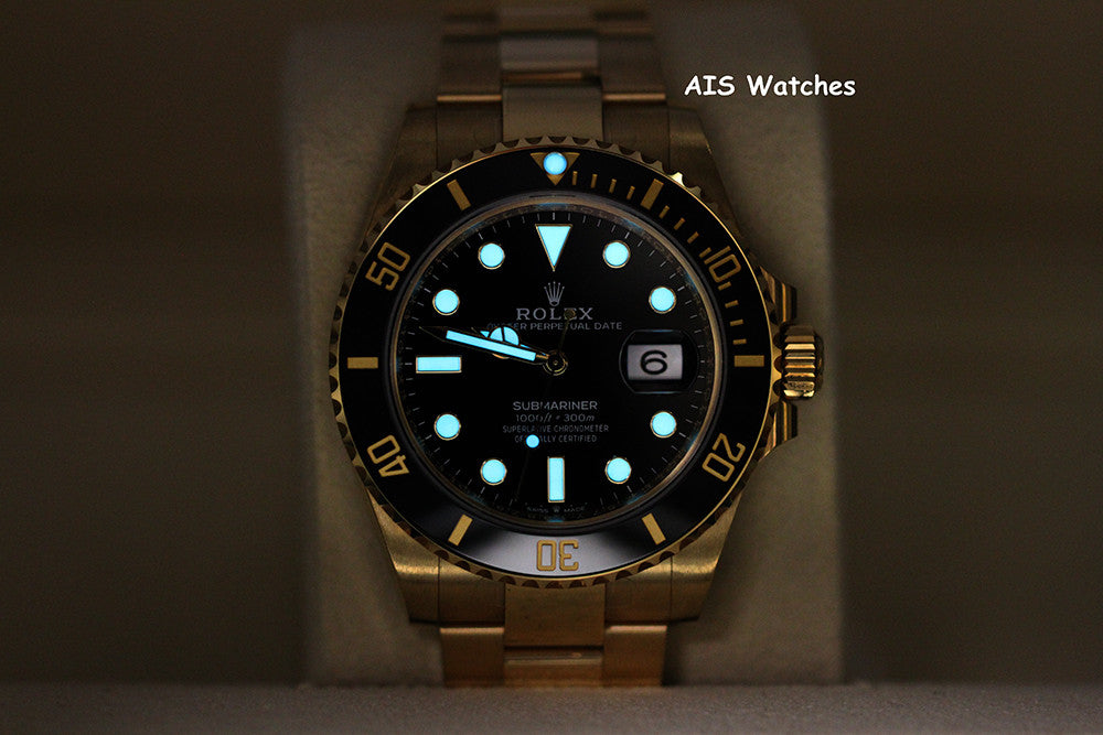 BNIB Rolex Submariner Ceramic 126618LN 41MM 18K Yellow Gold Black Dial