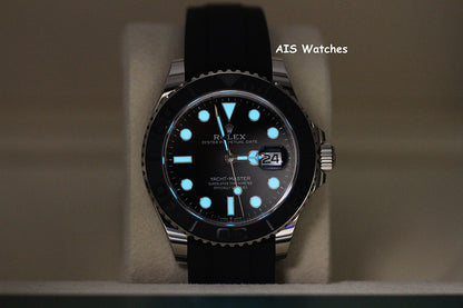 BNIB Rolex Yachtmaster 226659 White Gold OysterFlex Strap 42 MM Box & Papers