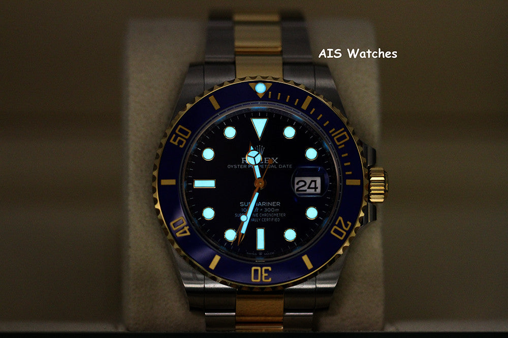 BNIB Rolex Submariner 41MM 18k/SS 126613LB SunBurst Blue Dial Box / Papers