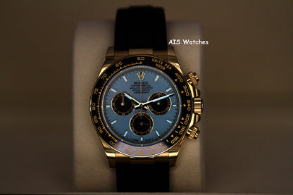 BNIB Rolex 126518LN Daytona Cosmograph 18K Yellow Gold OysterFlex Tiffany Dial BP