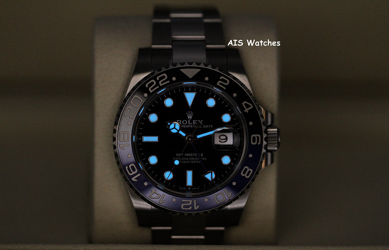 BNIB Rolex GMT Master II 126710BLNR Batman Oyster Bracelet Ceramic Bezel BP