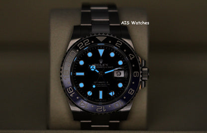 BNIB Rolex GMT Master II 126710BLNR Batman Oyster Bracelet Ceramic Bezel BP