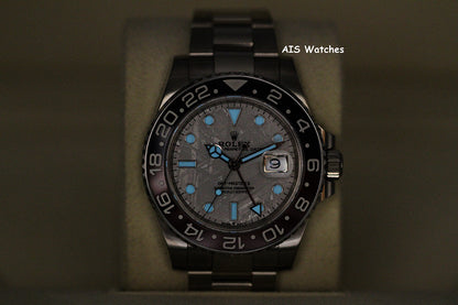 Rolex GMT-Master II 126719BLRO Meteorite Dial Pepsi 18K WG Box & Papers