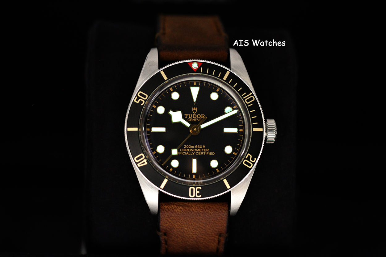 Tudor 79030N Black Bay Fifty-Eight 58 Black Dial 39MM Leather Strap BB58 B&P