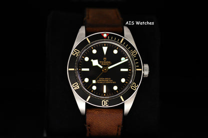 Tudor 79030N Black Bay Fifty-Eight 58 Black Dial 39MM Leather Strap BB58 B&P