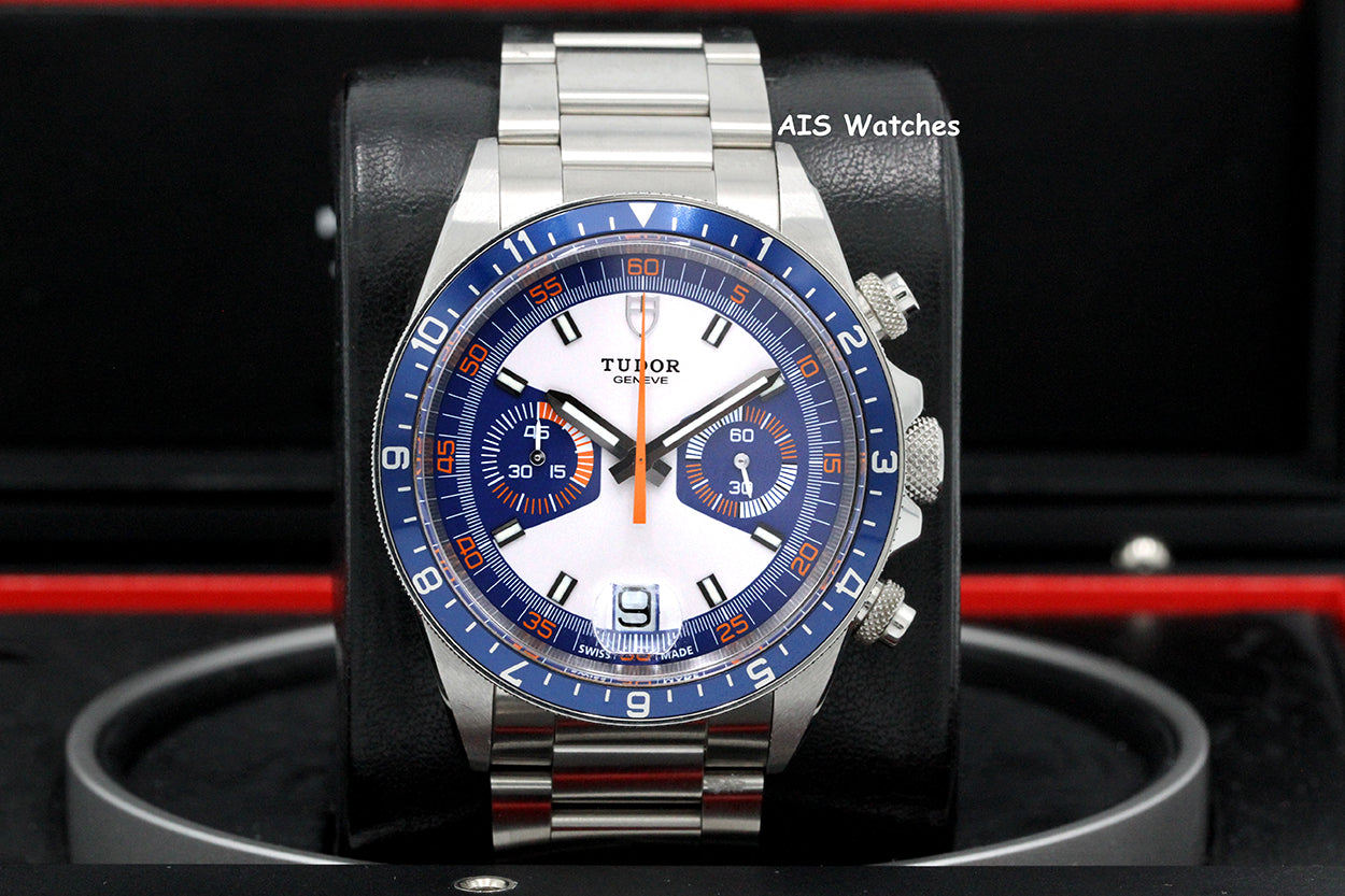 Tudor 70330B Heritage Chrono Blue Stainless Steel 42MM Box & Papers
