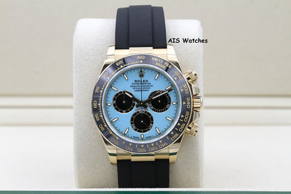 BNIB Rolex 126518LN Daytona Cosmograph 18K Yellow Gold OysterFlex Tiffany Dial BP