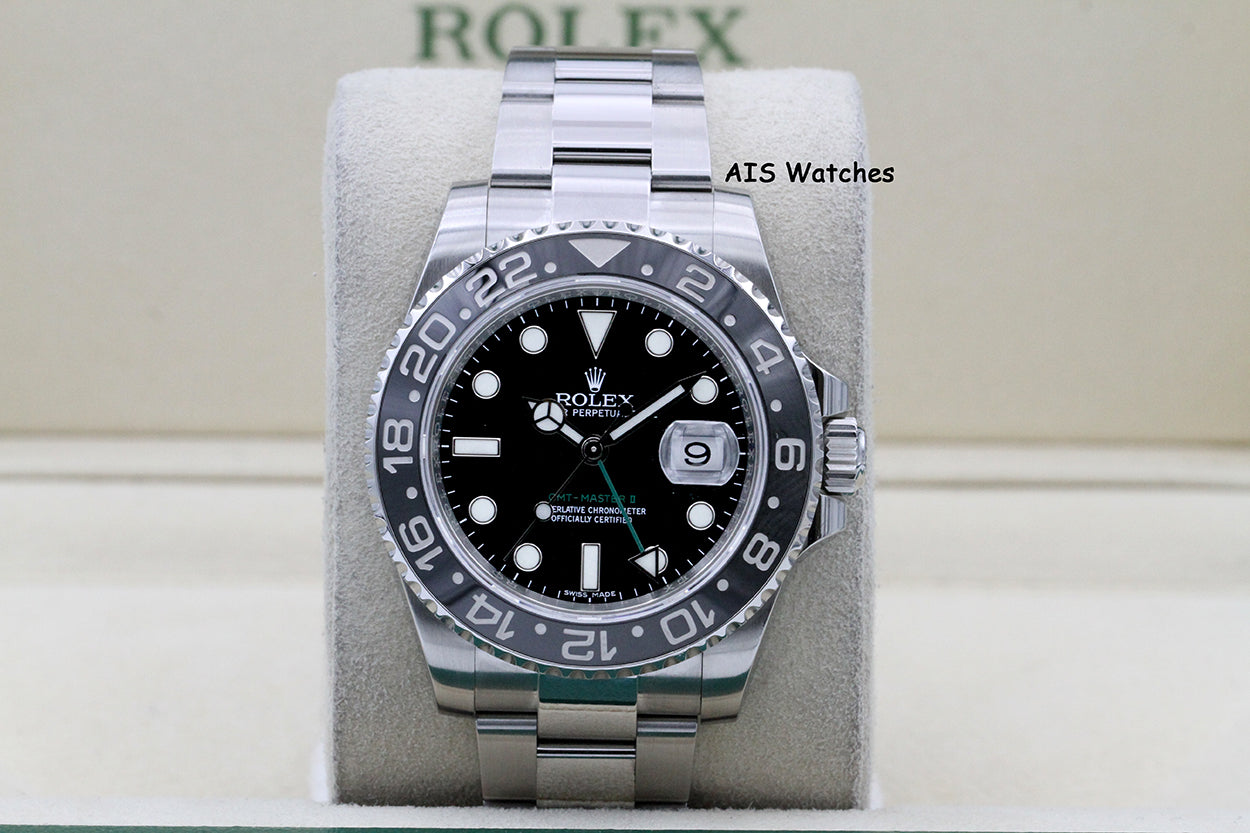 Rolex 116710LN GMT Master II Black Ceramic Insert 2017 Box & Paper