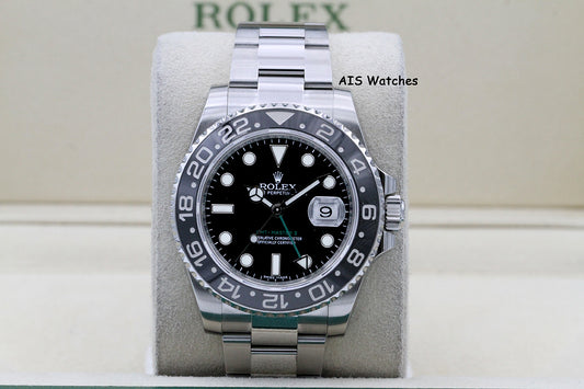 Rolex 116710LN GMT Master II Black Ceramic Insert 2017 Box & Paper