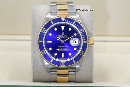 Rolex Submariner 16613 U Serial Blue Dial Box & Papers + RSC Card