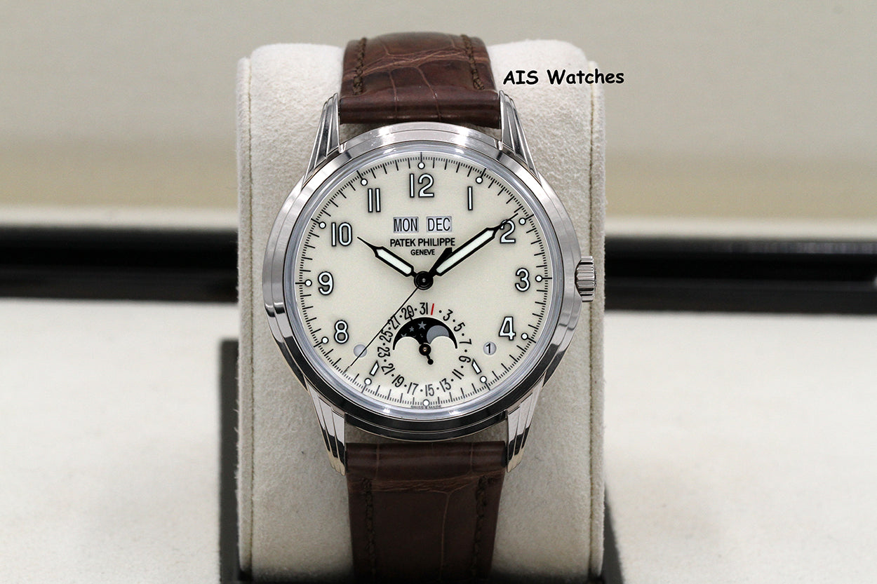 Patek Philippe Perpetual Calendar 5320G White Gold Cream Dial Box & Papers
