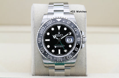Rolex 116710LN GMT Master II Black Ceramic Insert 2018 Box & Papers