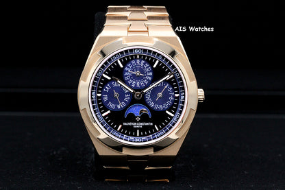 Vacheron Constantin 4300V Overseas Perpetual Calendar 18K Rose Gold Blue Dial BP