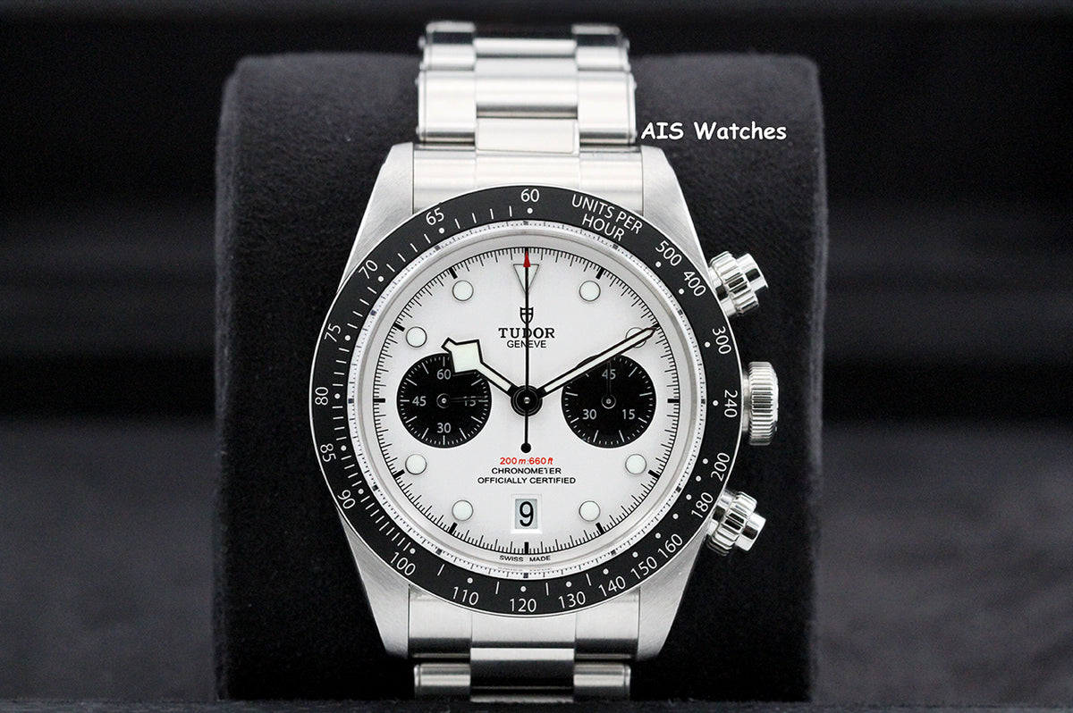 Tudor 79360N Black Bay Chronograph 41MM White Dial Stainless Steel Bracelet B&P