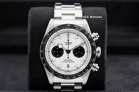 Tudor 79360N Black Bay Chronograph 41MM White Dial Stainless Steel Bracelet B&P