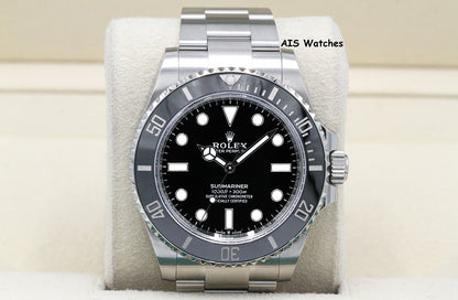 Rolex Submariner Ceramic No Date 124060 41MM 2022 Box & Papers