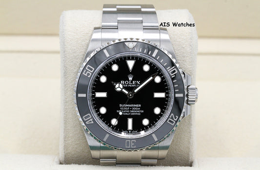 Rolex Submariner Ceramic No Date 124060 41MM 2022 Box & Papers