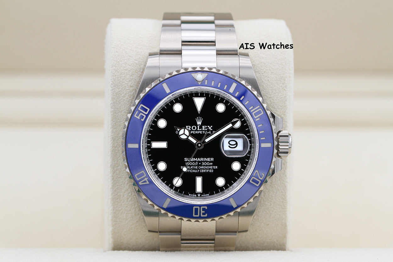 Rolex Submariner Ceramic 126619LB 18K White Gold Blue Bezel 2022 B&P