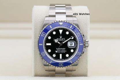 Rolex Submariner Ceramic 126619LB 18K White Gold Blue Bezel 2022 B&P