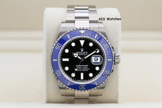 Rolex Submariner Ceramic 126619LB 18K White Gold Blue Bezel 2022 B&P