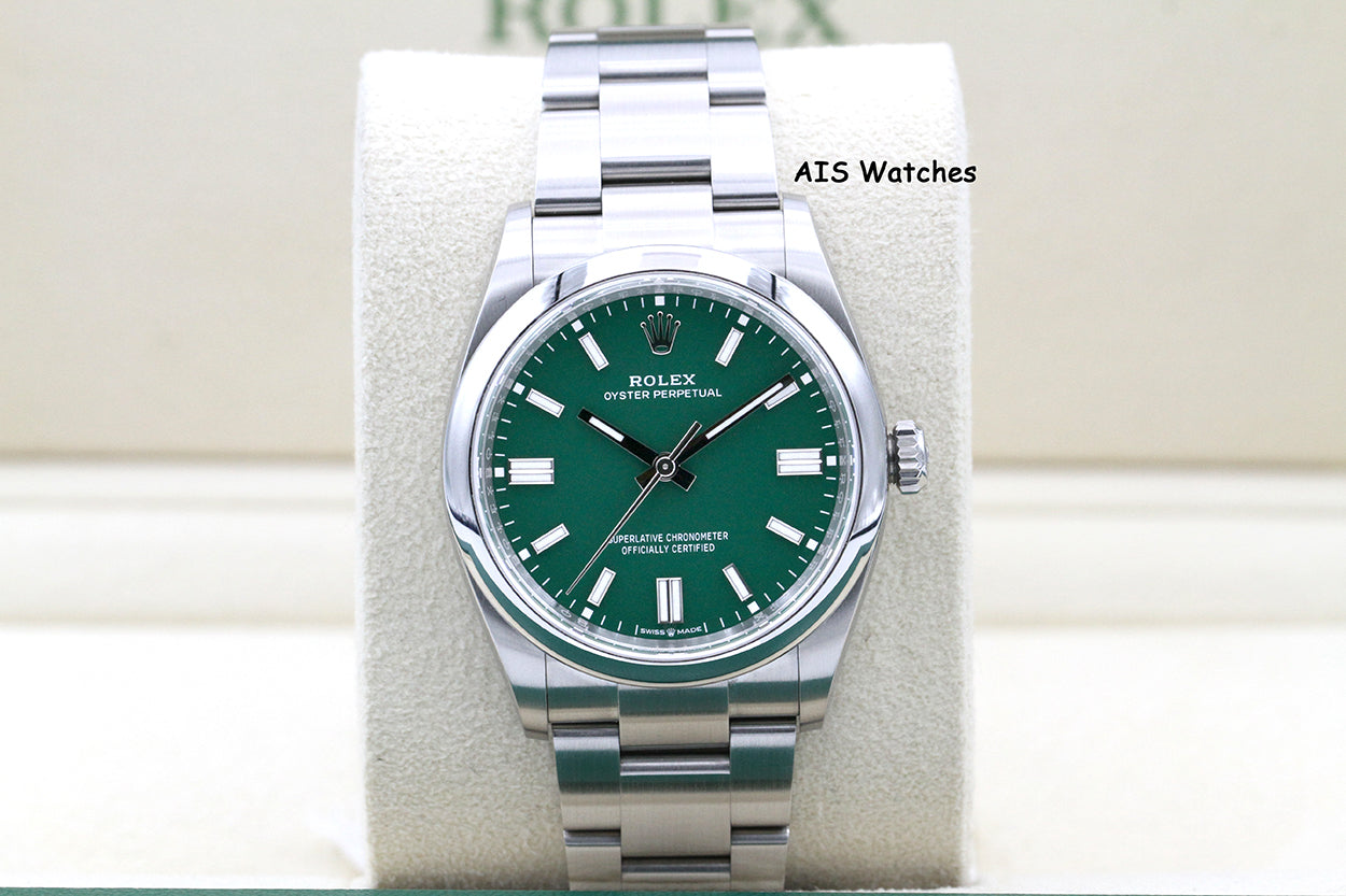 Rolex 126000 Oyster Perpetual 36MM Green Dial 2024 Box & Papers