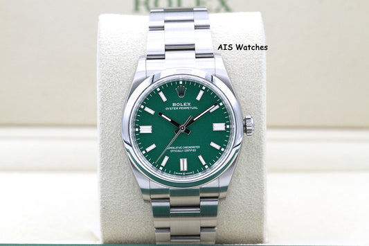 Rolex 126000 Oyster Perpetual 36MM Green Dial 2024 Box & Papers