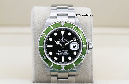 Rolex Submariner 16610LV 50th Anniversary Kermit F Serial