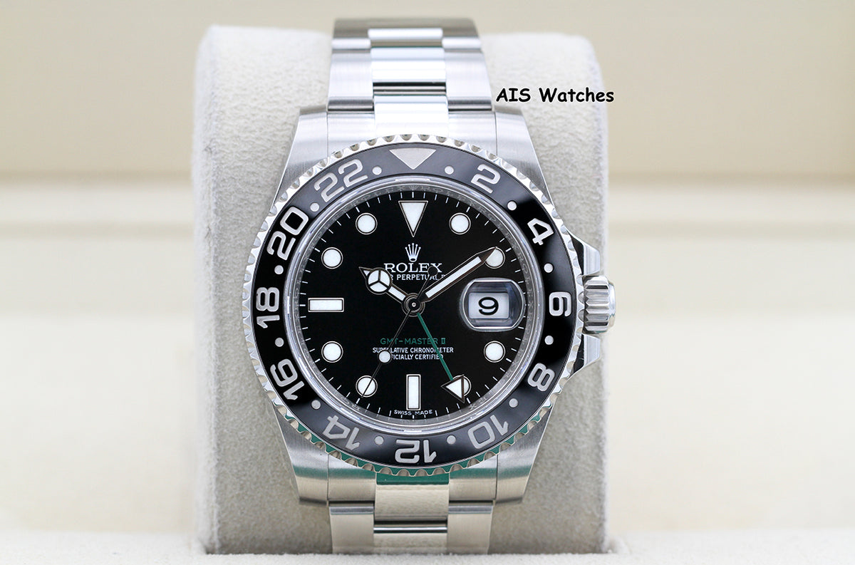 Rolex 116710LN GMT Master II Black Ceramic Insert 2016 Box & Papers