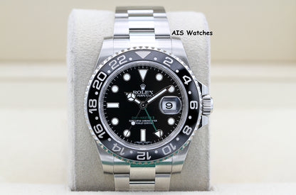 Rolex 116710LN GMT Master II Black Ceramic Insert 2016 Box & Papers