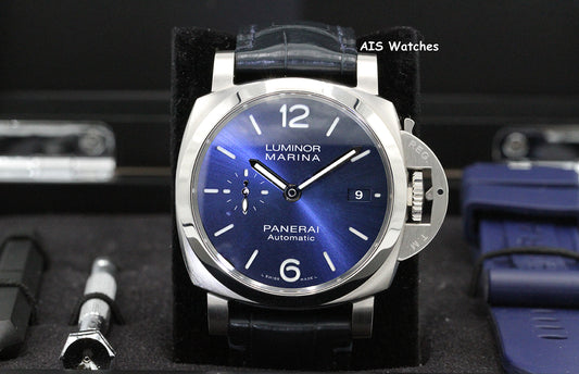 Panerai PAM 1393 Marina 1950 42 3 Days 42MM Blue Dial Box & Paper