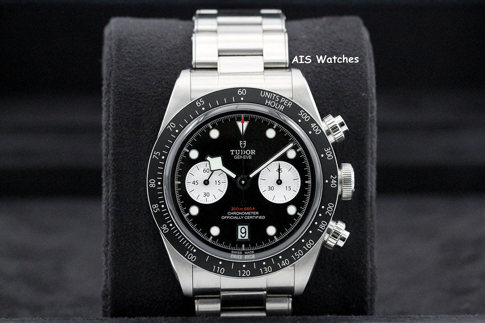 Tudor 79360N Black Bay Chronograph 41MM Black Dial SS Bracelet B&P