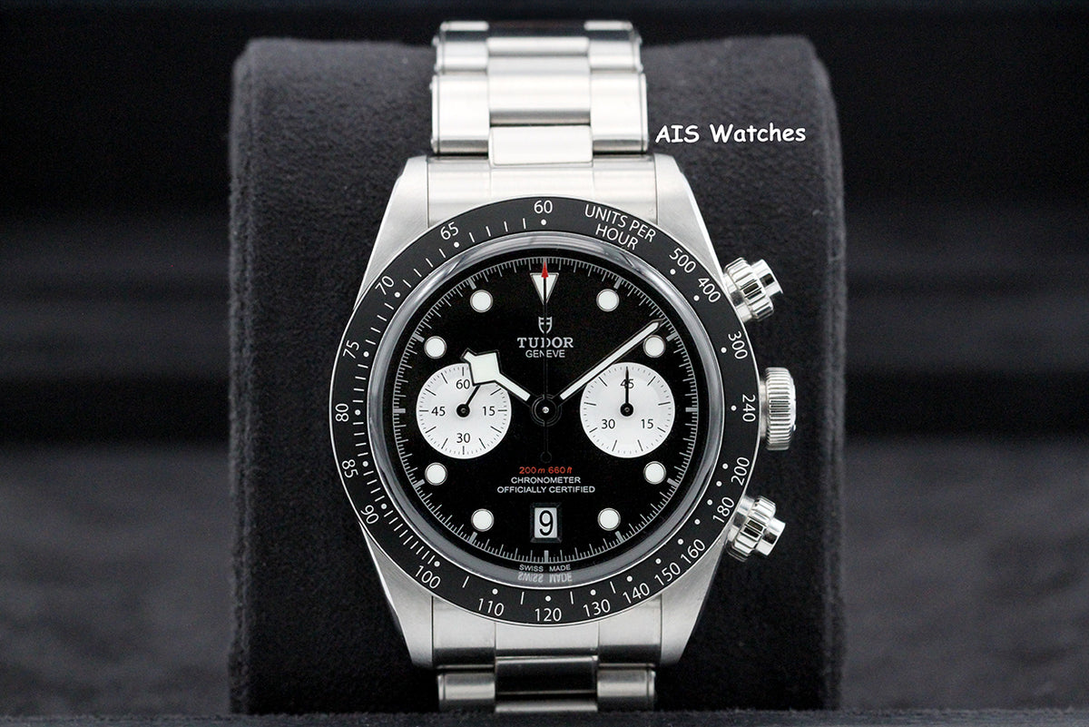 Tudor 79360N Black Bay Chronograph 41MM Black Dial SS Bracelet B&P