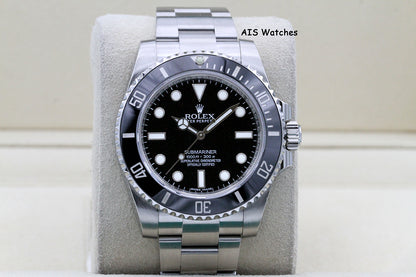 Rolex Submariner 114060 No Date 40MM Ceramic Bezel 2017 B&P