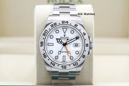 Rolex Explorer II 216570 Polar White Dial 42MM 2018 Box & Papers
