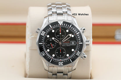 Omega Seamaster Diver 213.30.42.40.01.001 300M Automatic 41.5 Chronograph SS Bracelet B&P