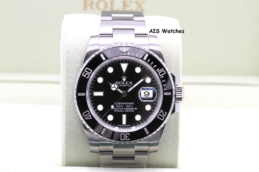 Rolex 116610LN Submariner Date 40MM Black Ceramic Bezel 2013 Box & Papers