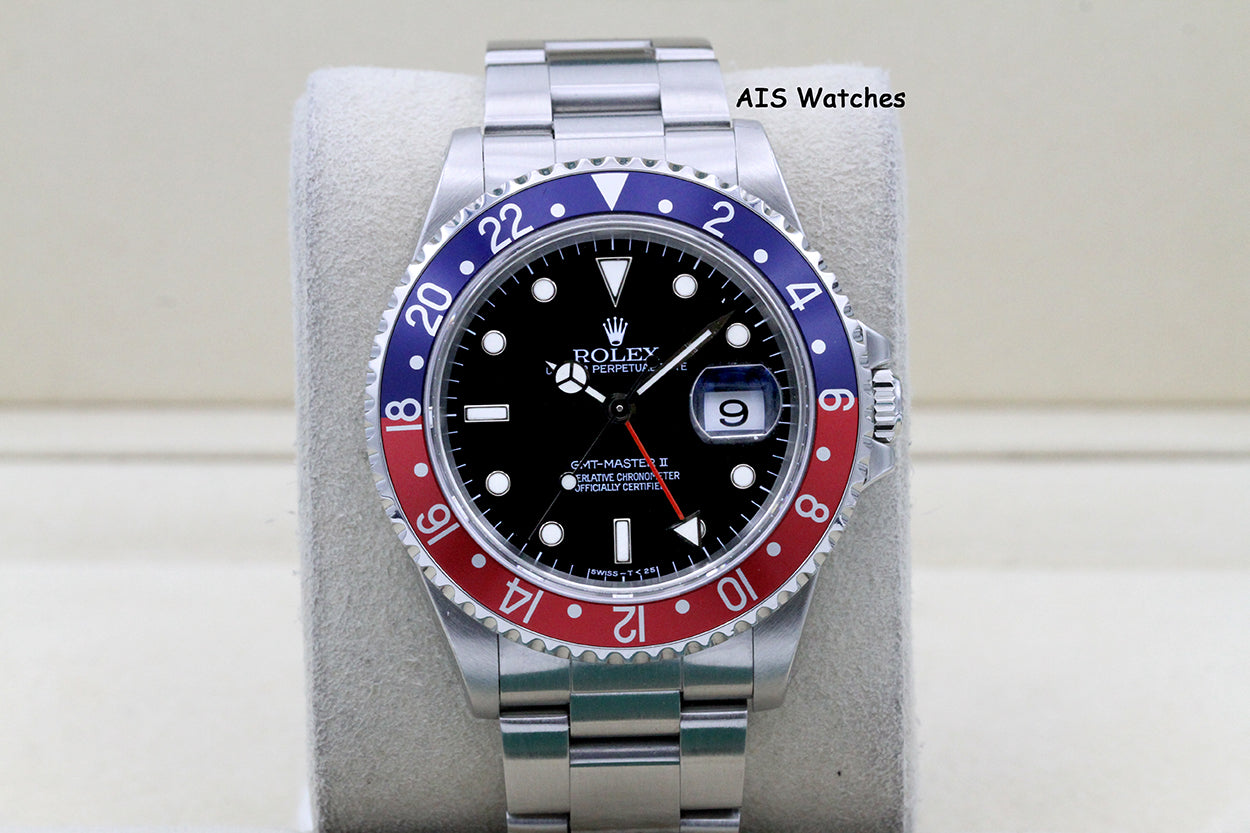 Rolex GMT Master II 16710 T Serial Pepsi Insert Box & Paper