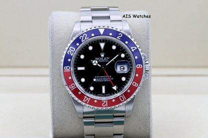 Rolex GMT Master II 16710 T Serial Pepsi Insert Box & Paper