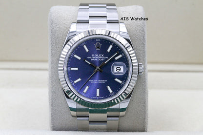 Rolex Datejust 41MM 126334 Blue Stick Dial Oyster 2021 Box & Papers