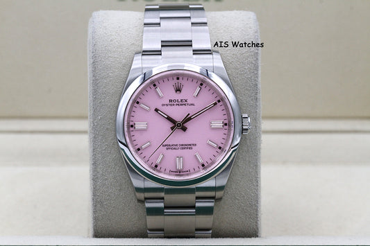 LNIB Rolex 126000 Oyster Perpetual 36MM Candy Pink Dial 2025 Box & Papers