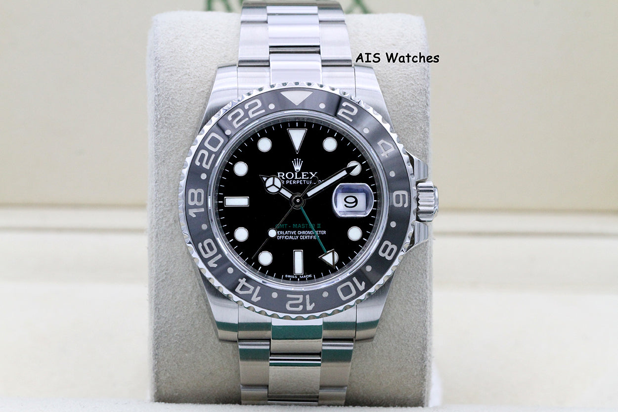 Rolex 116710LN GMT Master II Black Ceramic Insert 2013 Box & Papers