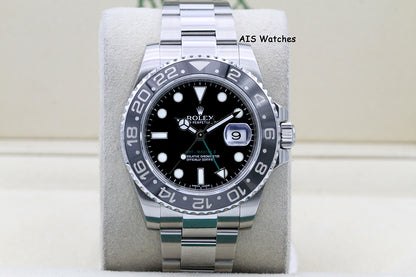 Rolex 116710LN GMT Master II Black Ceramic Insert 2013 Box & Papers